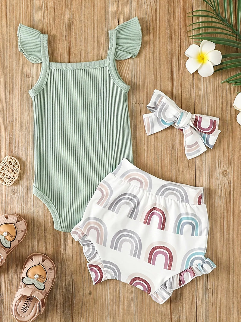 Conjunto Infantil Menina Fofinha 3 Peças