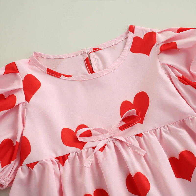 Vestido Infantil Coração