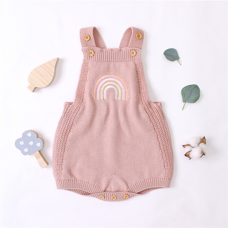 Romper Arco-Íris Tricot 0-24M