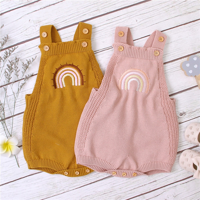 Romper Arco-Íris Tricot 0-24M