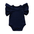 Blusa/Body Baby Infantil Feminina Manga de Babados Cores Variadas - 0 a 18 Meses - PAGUE 2 E LEVE 3