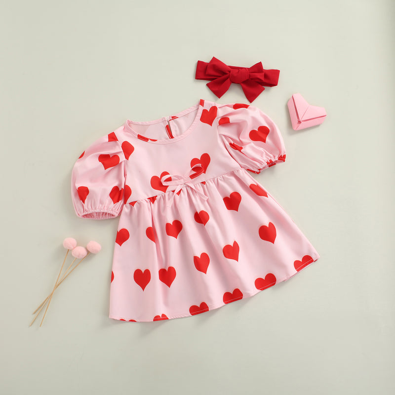 Vestido Infantil Coração