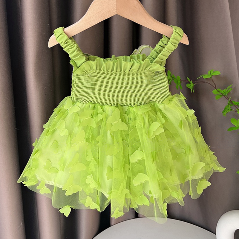 Vestido Tule Infantil Borboletinhas