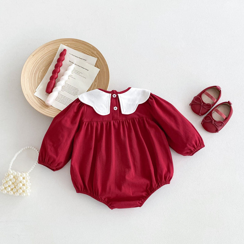 Body Infantil Feminino Vermelho Cereja