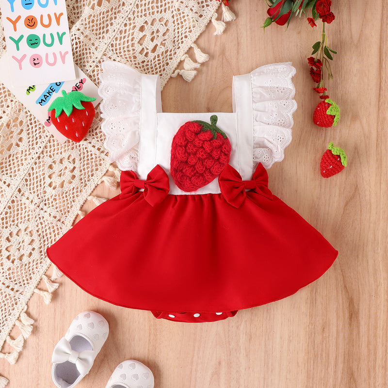 Body Baby Vestido Infantil Feminino Moranguinho