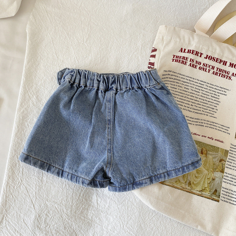 Shorts Saia Infantil Feminino Jeans