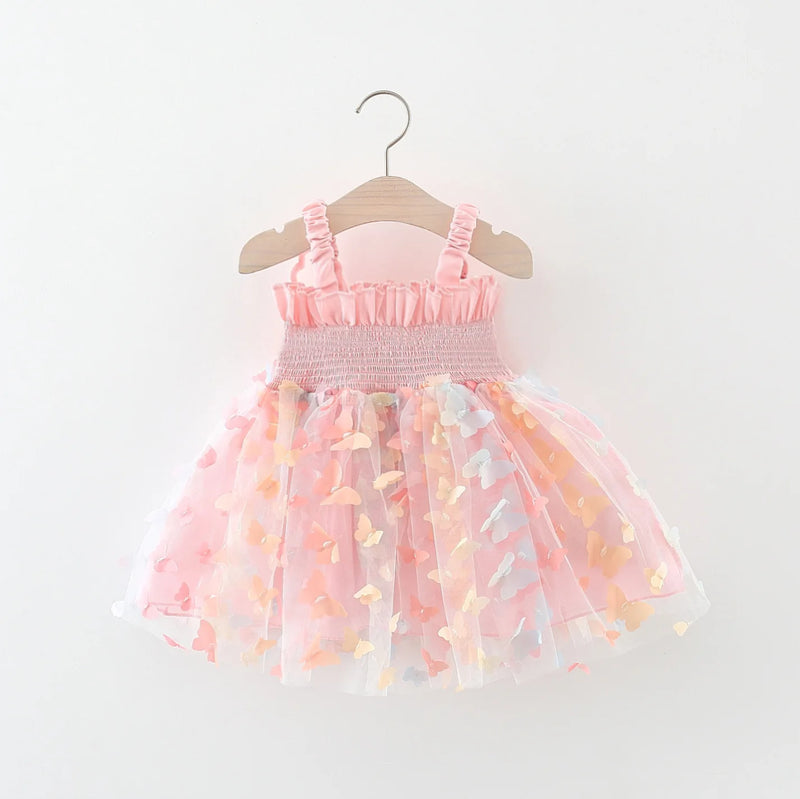 Vestido Tule Infantil Borboletinhas