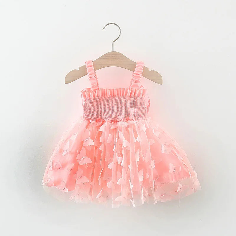 Vestido Tule Infantil Borboletinhas