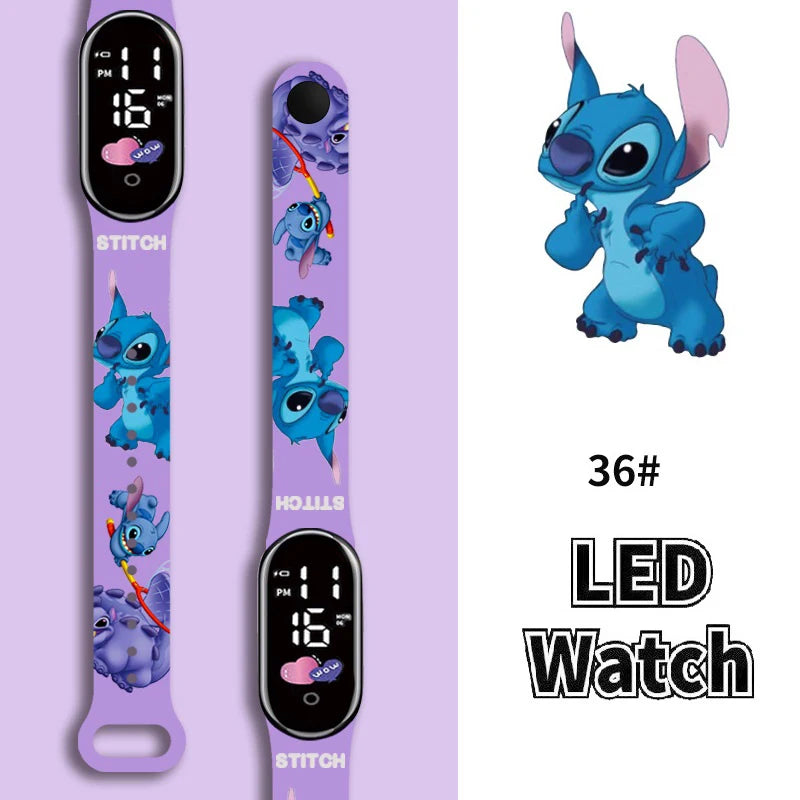 Relógio Infantil Touch Screen Stitch – Digital e à Prova d'Água