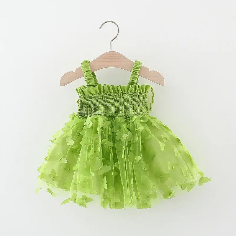 Vestido Tule Infantil Borboletinhas