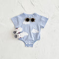 Body Baby Camiseta com Apliques 3D Verão