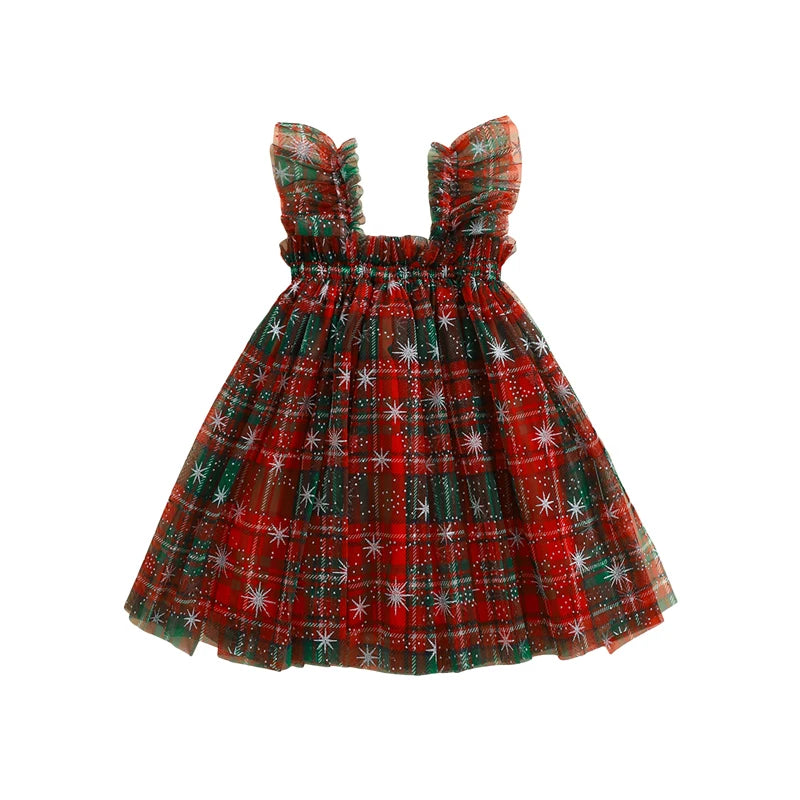 Vestido Infantil Tule  Natalino