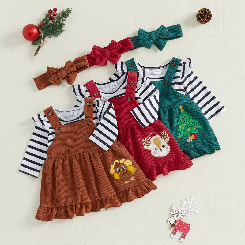 Conjunto Infantil Natalino Listrinhas