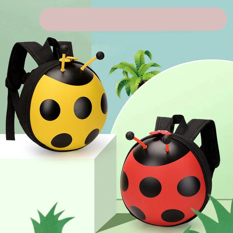 Mochila Infantil Ladybug Com Arnês de Segurança